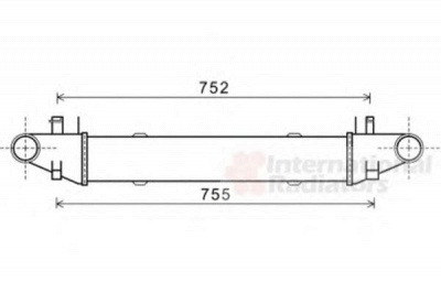 VAN WEZEL 30004557 -  Интеркулер